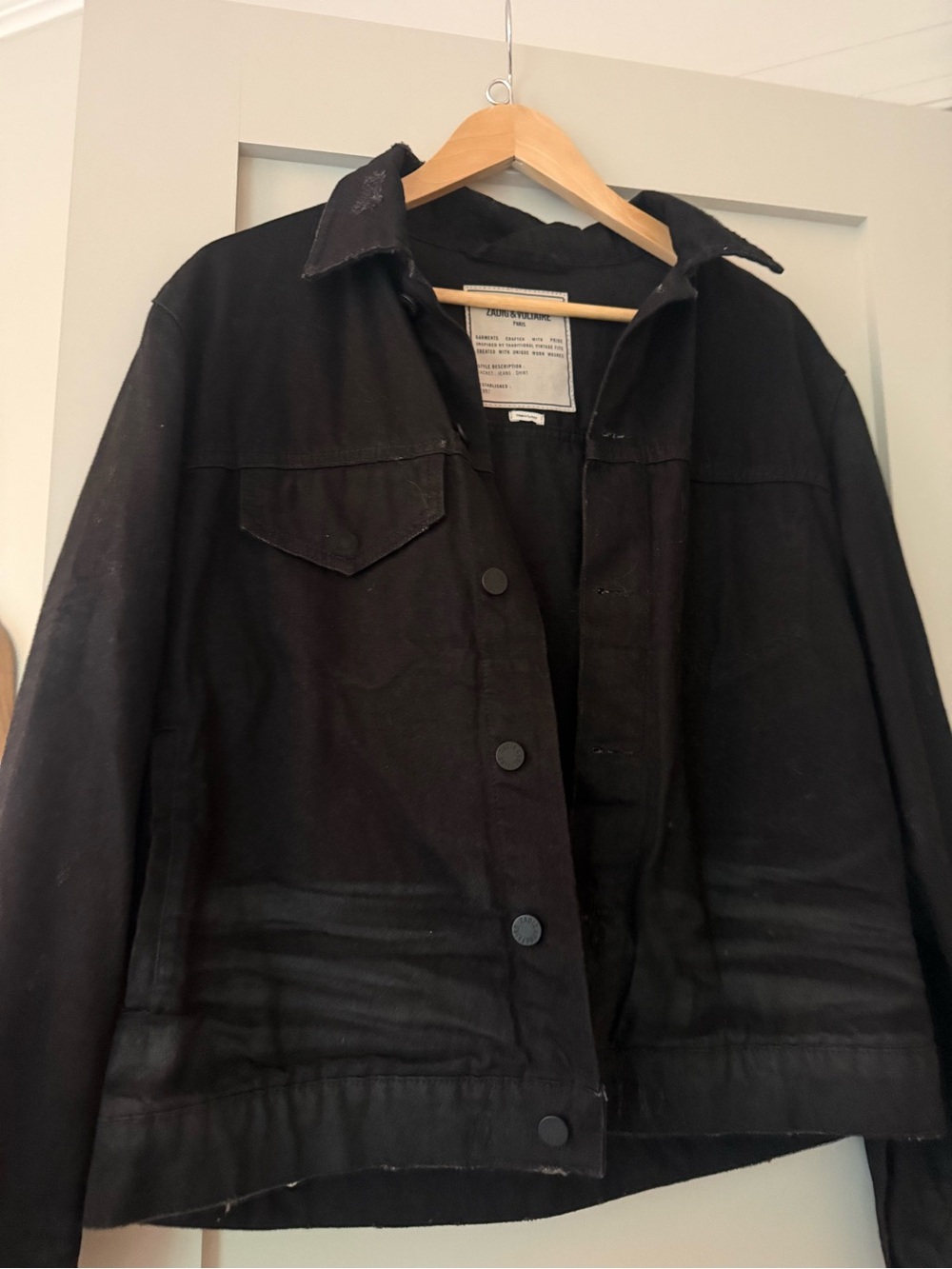 Zadig & Voltaire Black Button-Front Jacket